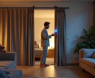 Roommate ajusta biometria de porta portátil em quarto dividido