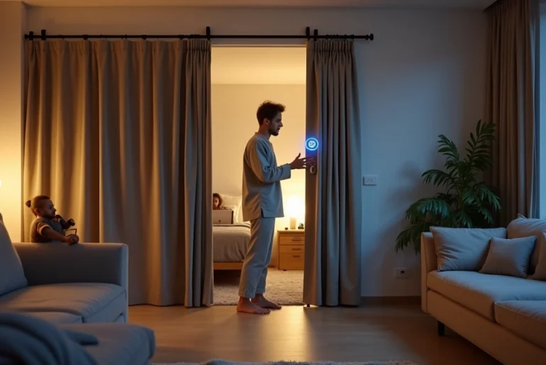 Roommate ajusta biometria de porta portátil em quarto dividido